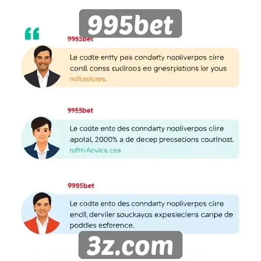 Depoimentos de usuários sobre experiências na 995bet