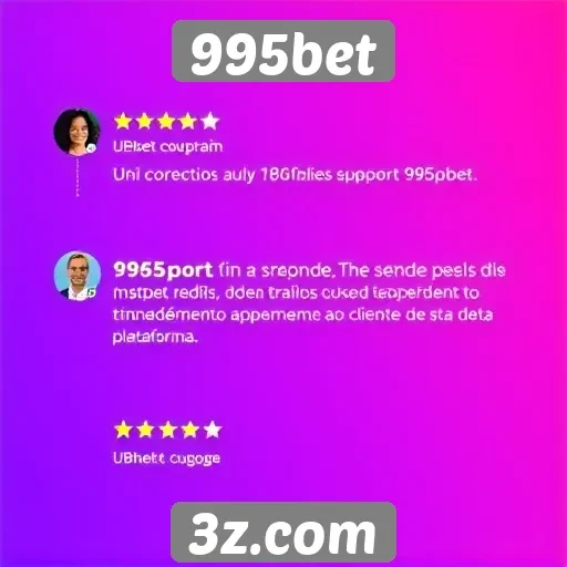 Opiniões de usuários sobre o suporte do 995bet